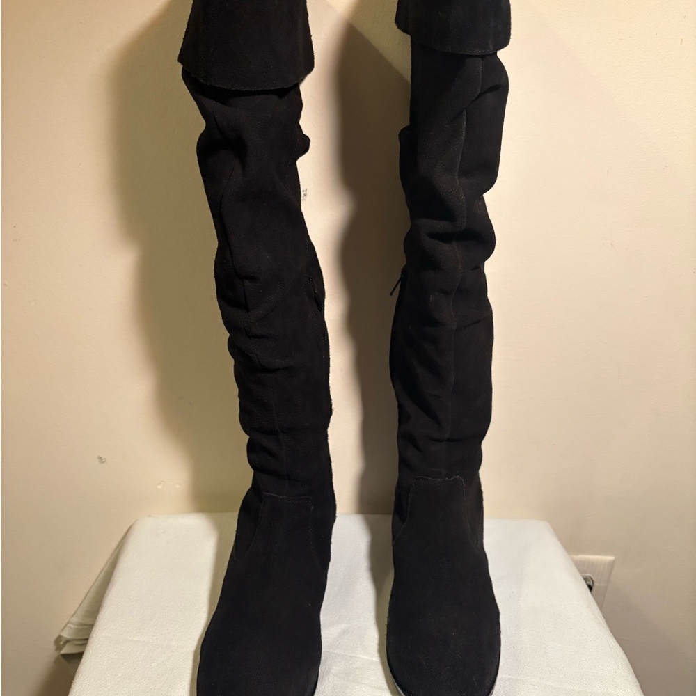 Matisse suede Elegant Black Women's Knee-High Boots